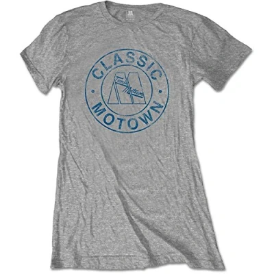Afbeelding van Motown Records Classic Circle Dames T shirt 2XL Grijs