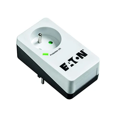 Image de Multiprise/Parafoudre Eaton Protection Box 1 Fr Pb1F Prise Française Blanc &amp; Noir
