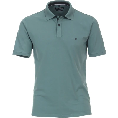 Afbeelding van Casa Moda Polo Stretch Groen maat 5XL heren met Regular fit Pasvorm Suitable Herenkleding Poloshirt
