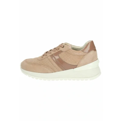 Afbeelding van Geox Sneakers laag, Dames, Maat: 36, Dk skin c Leer/ synthetisch
