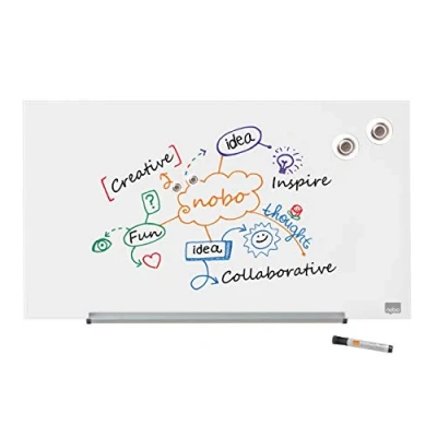 Afbeelding van Glasbord Nobo Impression Pro 680x380mm briljant wit