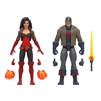 Afbeelding van Hasbro Marvel Legends Series, 15 cm Black Knight en Sersi Avengers 60e verjaardag figuren