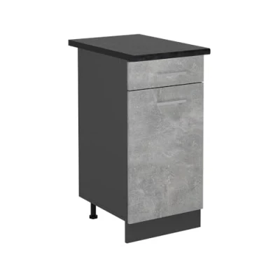 Afbeelding van Vicco Keukenonderkast R Line, Beton/Antraciet, 40 cm , WB Antraciet