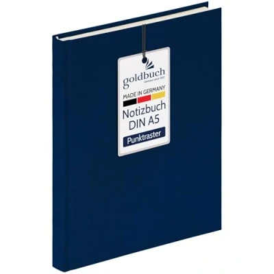 Afbeelding van goldbuch 64 0102 notitieboek Summertime Note A5, 200 pagina&#039;s, crèmekleurig gestippeld papier, 100 g/m², zuur en inktvrij, blauw