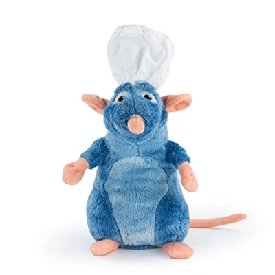 Afbeelding van Ratatouille Remy pluche dier met kookmuts, 33 cm, super zachte kwaliteit