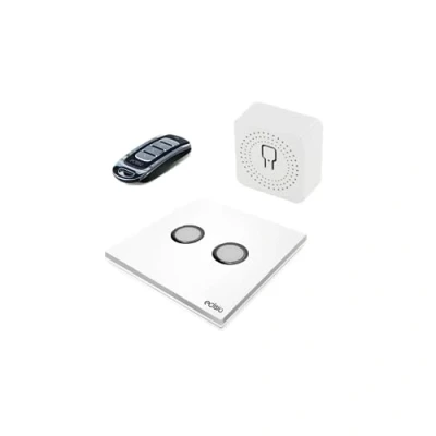 Afbeelding van Edisio Garageset met schakelaar 2 toetsen + 4 kanaals afstandsbediening