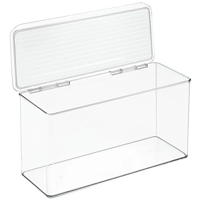 Afbeelding van iDesign Opbergbox met Deksel, 34.3 x 14.6 17.8 cm, Stapelbaar, Kun