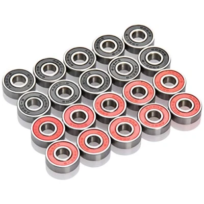 Afbeelding van TIMESETL 20 stuks 608 2RS Bearing stijve miniatuur lagers 608rs gepantserd voor skateboards, inline skates, scooters, rolschaatsen en lange planken