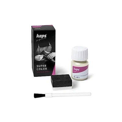 Afbeelding van KAPS Super Color kleuring voor leer, kunstleer en textiel, 25 ml, verschillende kleuren, wit grijs 153