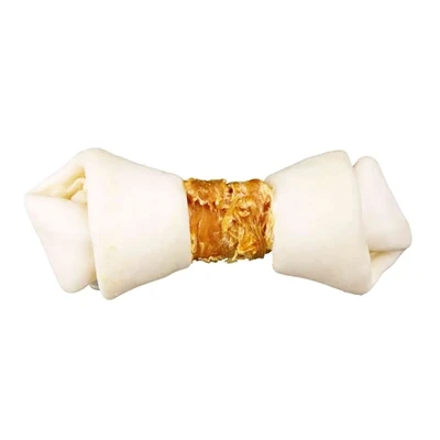 Afbeelding van Trixie Denta Fun Knotted Chicken Chewing Bones 70 GR 11 CM (404175)