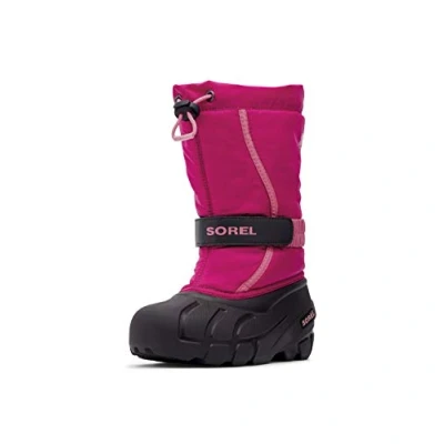 Afbeelding van Sorel Youth Flurry Snowboots voor kinderen, Maat: 28, Deep blush/tropic pink Kunststof/ textiel