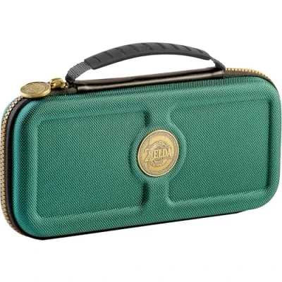 Image de Bigben Pochette De Transport Deluxe Travel Case Zelda Green Switch (nns40g)