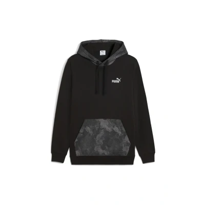 Afbeelding van Essentials camouflagehoodie voor Heren, Zwart, Maat XS PUMA