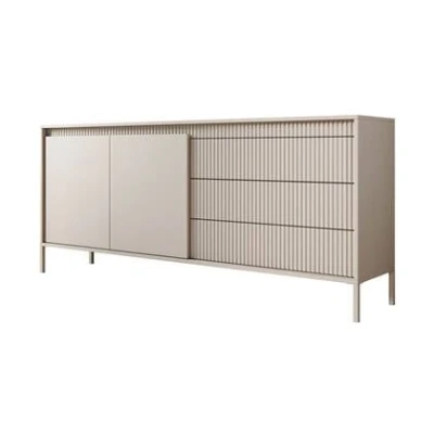 Afbeelding van Meubella Dressoir Saran Beige 187 cm