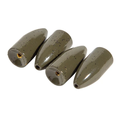 Afbeelding van Ultimate Brass Bullet Weight Green Pumpkin 10.6 4pcs Lood vervanger