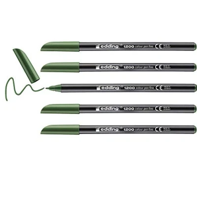 Afbeelding van Markeerstiften Edding 1200 Olijf (5 Stuks)