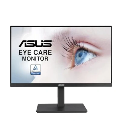 Image de ASUS VA24EQSB Ecran PC 23,8&quot; FHD Dalle IPS 16:9 75Hz 5ms 1920x1080 300cd/m² DP, HDMI, VGA et 2X USB 3.2 Flicker Free Filtres de lumière Bleue Adaptive Sync. Haut parleurs