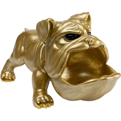 Afbeelding van Woonaccessoires hongerige hond goud Kare Design