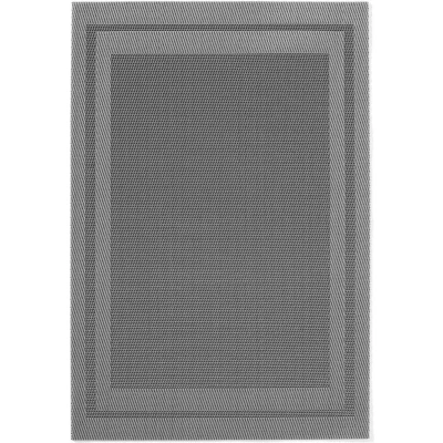Afbeelding van Hendi Set van 6 geweven placemats antislip grafiet 450x300 mm