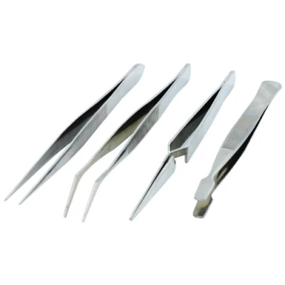 Afbeelding van Stainless Steel Tweezers Pincetten 4x PTW5000