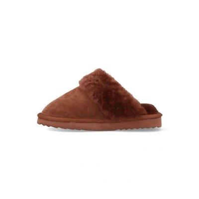 Afbeelding van Warmbat Australia Pantoffels, Dames, Maat: 41, Brown Veloursleer