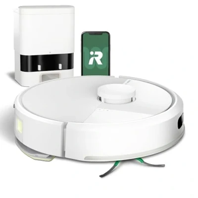Afbeelding van iRobot Roomba® 105 Combo + AutoEmpty Dock Robotstofzuiger met Dweilfunctie Wit (Y3512)
