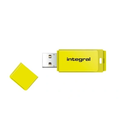 Afbeelding van Integral 8GB USB Flash Drive Neon Type A 2.0 geel 10.1g