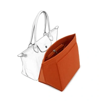 Afbeelding van D.DUO Tasorganizer, handtasorganizer, accessoires als Longchamp lange handgreep draagtas organizer, oranje, L (lange handgreep)