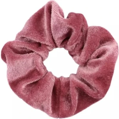 Afbeelding van New Age Devi Velvet scrunchie/haarwokkel Oud roze