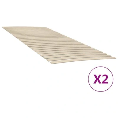 Afbeelding van Lattenbodems 2 St Met 48 Latten 90X200 cm 200 x