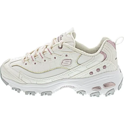 Afbeelding van Skechers 149267 Wlv damessneakers, Witte Duraleather Lavender Trim