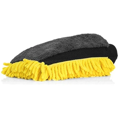 Afbeelding van Nuke Guys 3 in 1 washandschoen geel/grijs