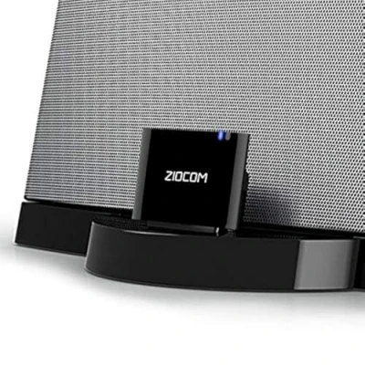 Afbeelding van ZIOCOM Ontvanger Bluetooth adapter 30 pins voor iPhone iPod Bose SoundDock en andere polige dockluidsprekers met 3,5 mm AUX kabel (niet auto motorfiets), zwart