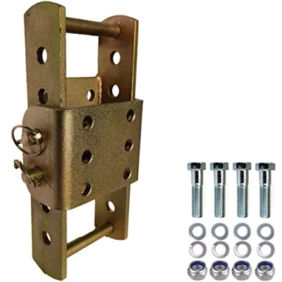 Afbeelding van XIMPLIO In hoogte verstelbare universele trekhaak, kogelhoogteverstelling met AHK Bock wisselsysteem (voor 2 gaten 90 mm AHK, verzinkt, 5 x 45 mm)
