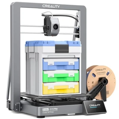 Afbeelding van Creality Ender 3 V3 Plus 3D printer, 2024 nieuwe versie 600 mm/s High Speed Auto Leveling Direct Extruder Quick Swap Tri Metal Nozzle printer grote print afmetingen 300 x 330 mm
