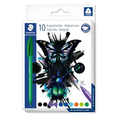 Afbeelding van Staedtler, zz3_ARCHIV_Pen_to_pen, Biros kogel 4320 M 10ST (Veelkleurig, 1 x)