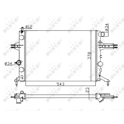 Image de Radiateur nrf 53628a