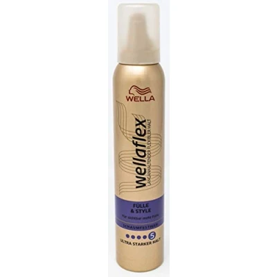 Afbeelding van Wella Wellaflex Richesse &amp; Style Styling schuim, extra sterke grip, 4 stuks (4 x 200 ml)