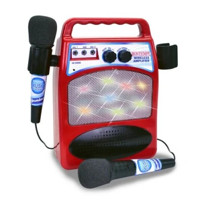 Image de Bontempi amplificateur bluetooth avec 2 microphones 28 cm rouge