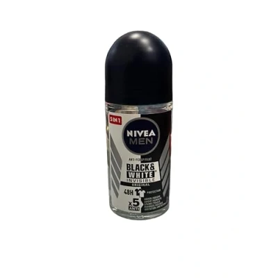 Afbeelding van Nivea Men Black &amp; White Invisible Roll&#039;On Deo Original 6 x 50 ml