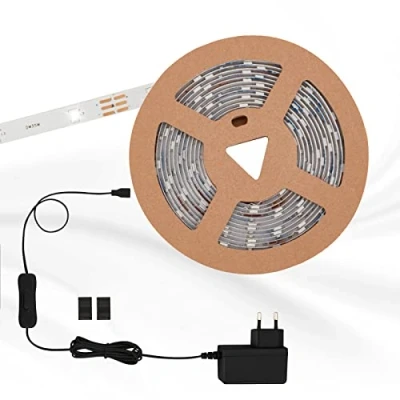 Afbeelding van Briloner Leuchten LED SUPERLINE strip 3m incl. aan en uitschakelaar 90x wit 3.000K warm