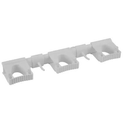 Afbeelding van Vikan Suspension Systems Hygiene Hi Flex Hanging System with 3 Rubber Band Clamps and 2 Hooks White 420mm