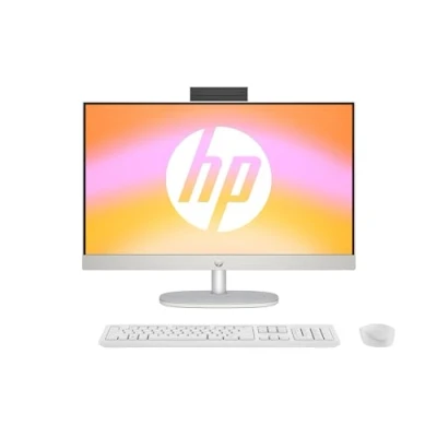 Afbeelding van HP Alles in één desktop met 23,8 inch FHD display, AMD Ryzen 5 7520U, 8 GB DDR5 RAM, 512 SSD, Radeon Graphics, Windows 11 Home, QWERTZ, wit