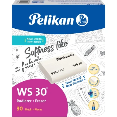 Afbeelding van Pelikan gum WS 30, doos van 30 stuks