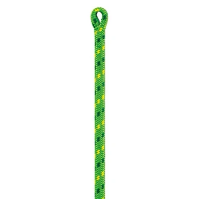 Afbeelding van Petzl Flow 11.3mm soepele kernmantellijn met spliced touweinde 45m groen 1 x splice
