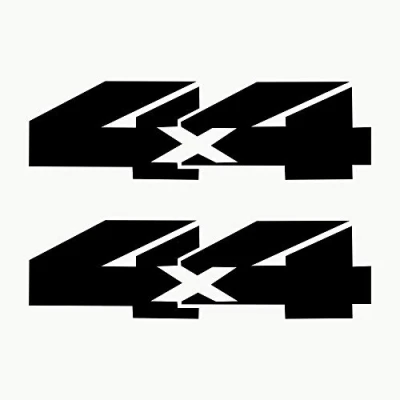 Afbeelding van Autodomy Offroad stickers, 4 x 4, offroad, 2 stuks voor de auto (zwart)