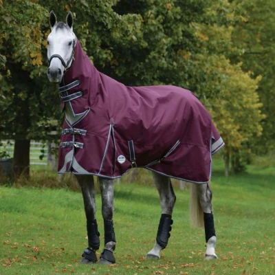 Afbeelding van Weatherbeeta Regendeken Comfitec Plus Dynamic II Combo Neck Lite Maroon/Grijs/Wit 150/200