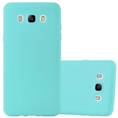 Afbeelding van Cadorabo Hoesje geschikt voor Samsung Galaxy J7 2016 in CANDY BLAUW Beschermhoes gemaakt van flexibel TPU silicone Case Cover