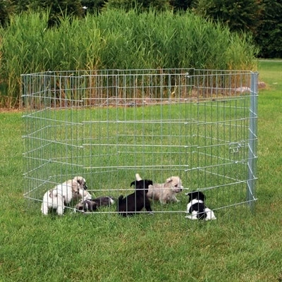 Afbeelding van Trixie Natura Puppyren Gegalvaniseerd Metaal 8 Panelen DIA 154 CM 61X91