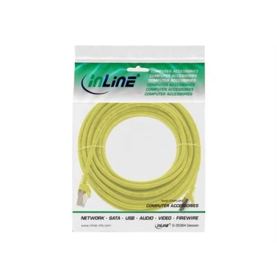Image de InLine Cordon de raccordement RJ 45 (M) pour 25 m SFTP CAT 5e moulé jaune